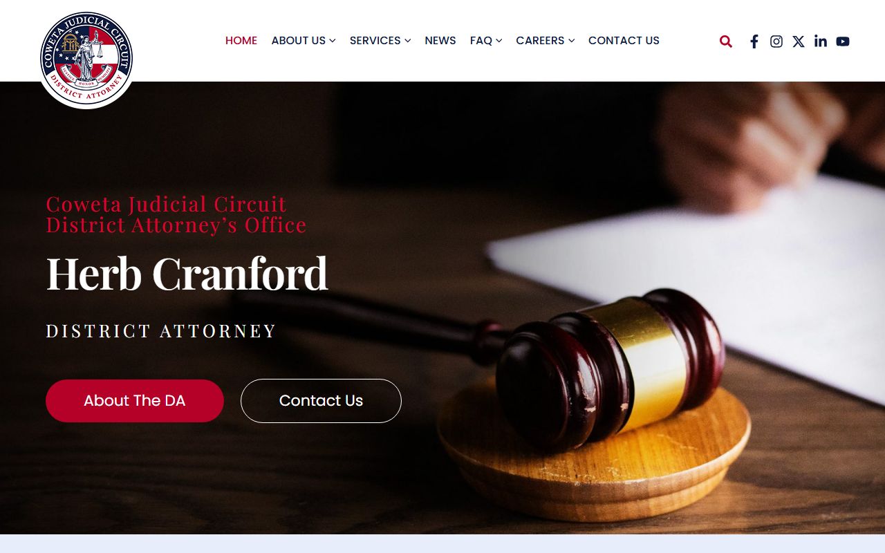Coweta County court records after arrest Coweta Judicial Circuit District Attorney page